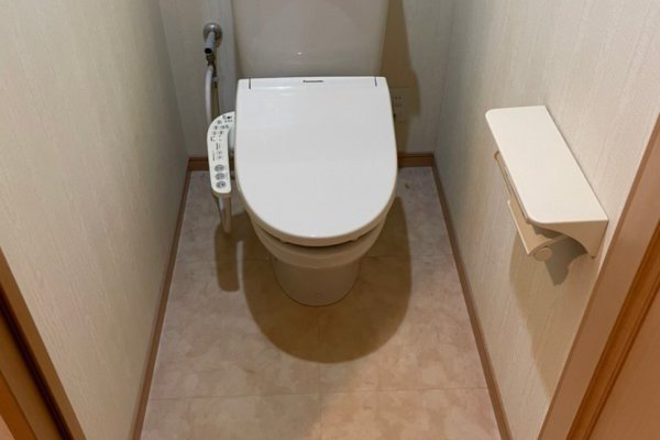 継ぎ目が少なくお掃除らくらくなトイレ