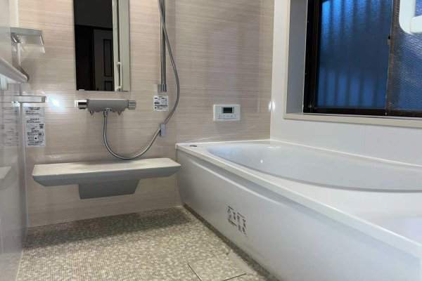 ユニットバスが暖かくなりました。