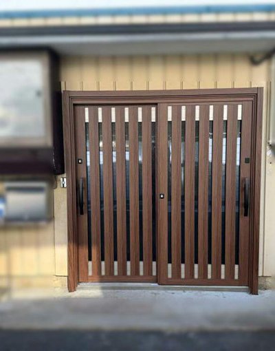 戸締りもバッチリ！玄関交換リフォーム｜岩手県釜石市