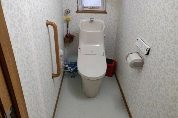 お手入れしやすいトイレで、負担が軽減！