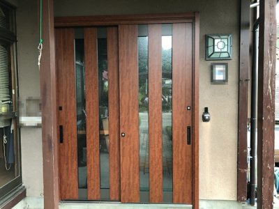 交換してよかった！暖かくなった玄関リフォーム|岩手県西磐井郡平泉町