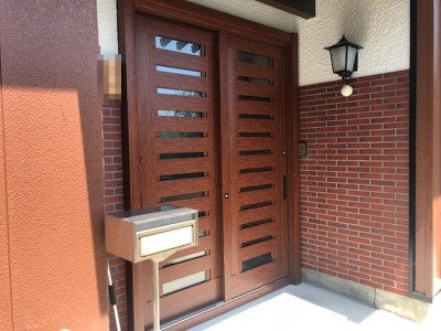 暖かく綺麗に！外装＆玄関＆内窓設置リフォーム|岩手県一関市