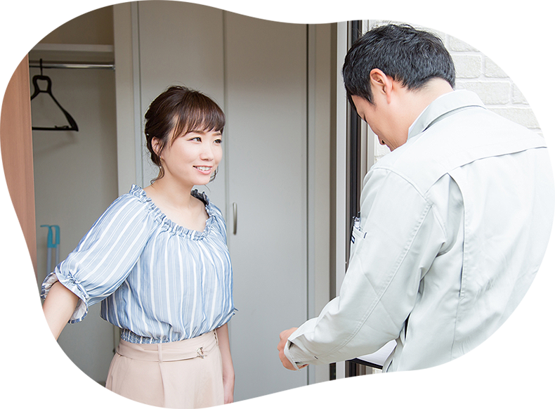 一人のアドバイザーが一貫してお打ち合わせから現場の管理を行います。