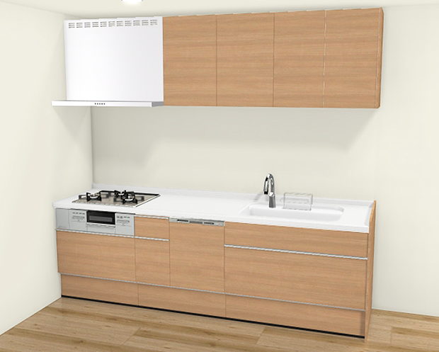 耐久性に優れたステンレス製で使いやすいスタンダードなキッチン♪