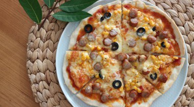 簡単レシピ「発酵なしのクリスピーピザ」