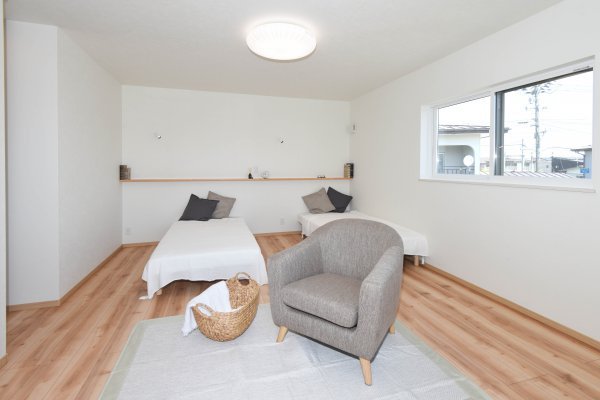 くつろげる寝室