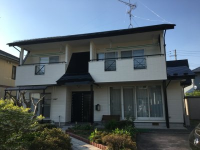 雪止めの交換も行った全面塗装リフォーム|岩手県一関市