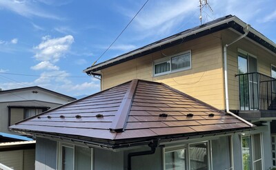 塗装の剝がれがキレイに！屋根塗装リフォーム|岩手県大船渡市