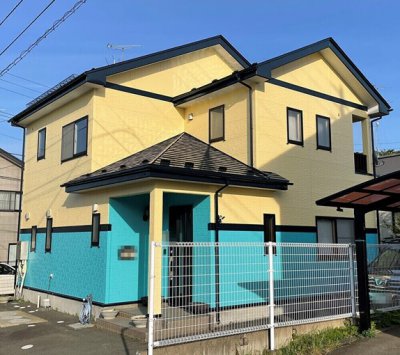色鮮やかなお家に！全面塗装リフォーム|岩手県滝沢市