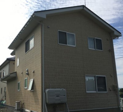 外壁の柄を残した外壁塗装リフォーム|岩手県八幡平市