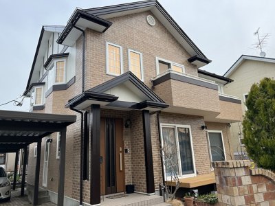 模様を残した外装＆雪に強いカーポート設置|岩手県紫波郡矢巾町