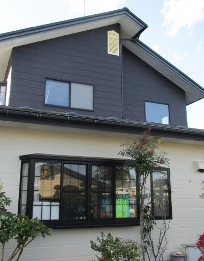 イメージ通り！ツートンカラーの外壁塗装リフォーム|岩手県一関市